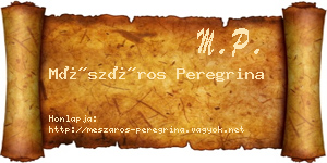 Mészáros Peregrina névjegykártya